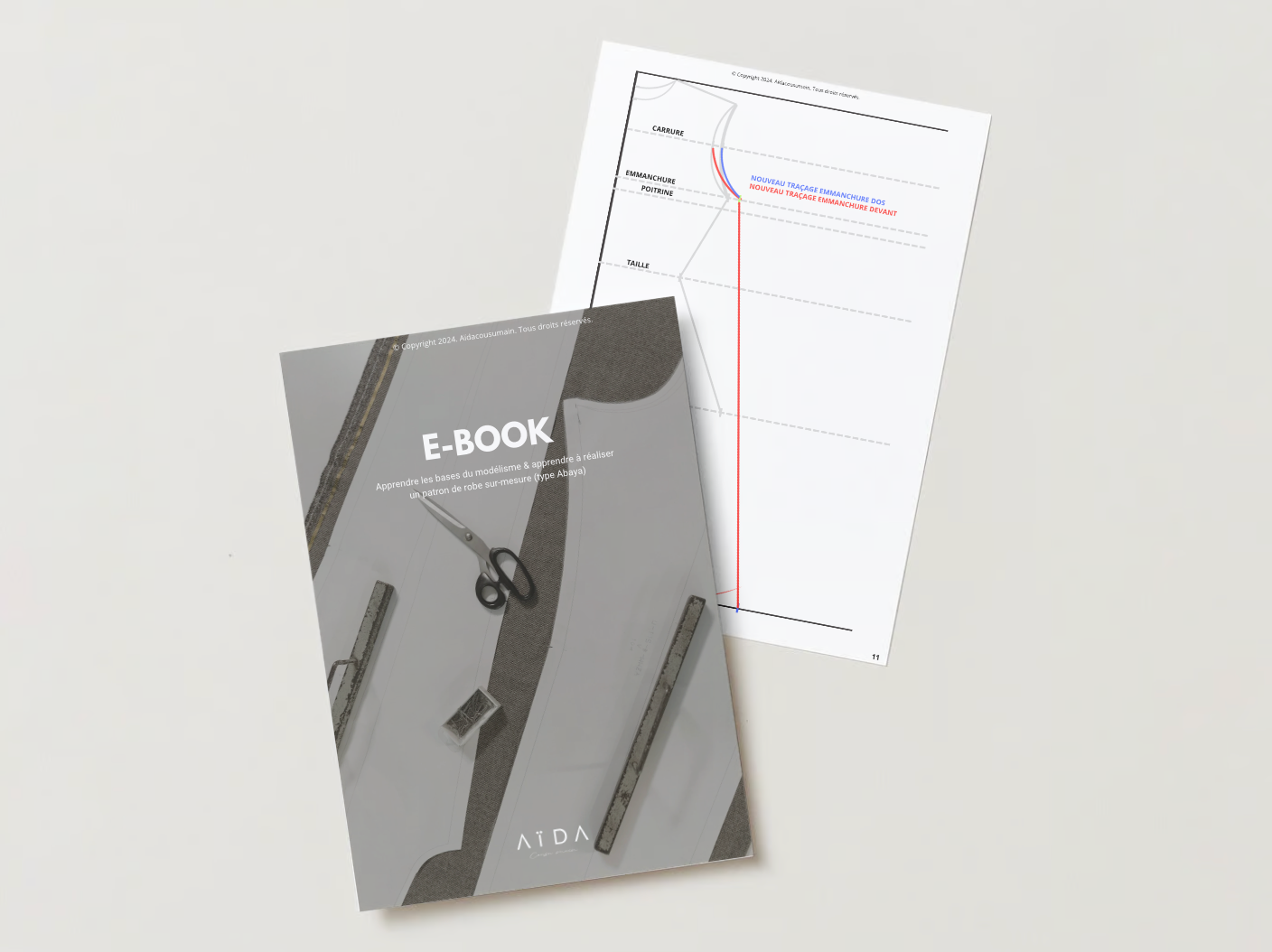 Ebook - Apprendre à créer une robe sur-mesure (type abaya)